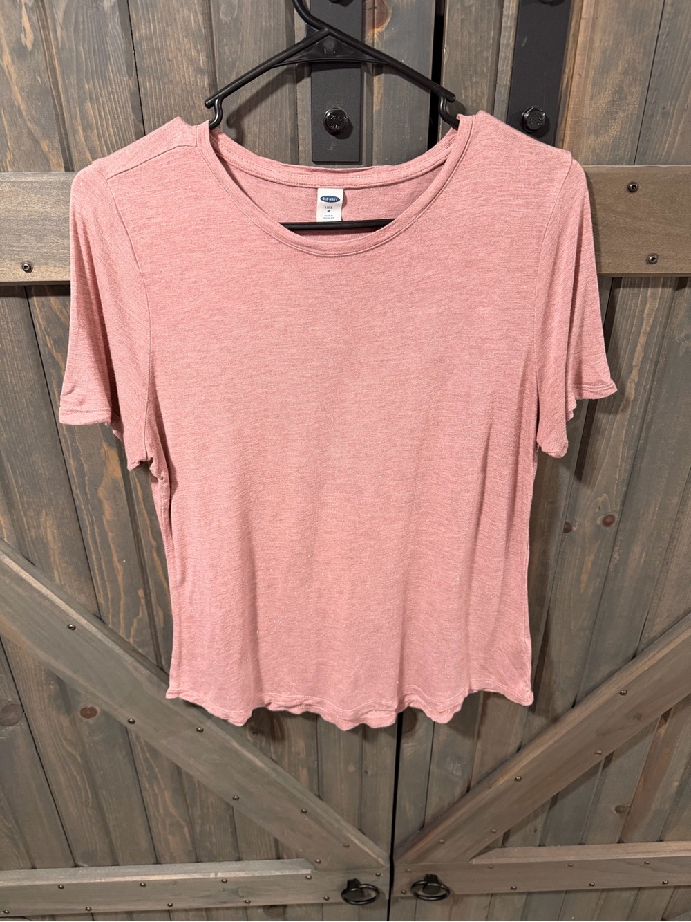 Sparkly Pink Heathered Tee